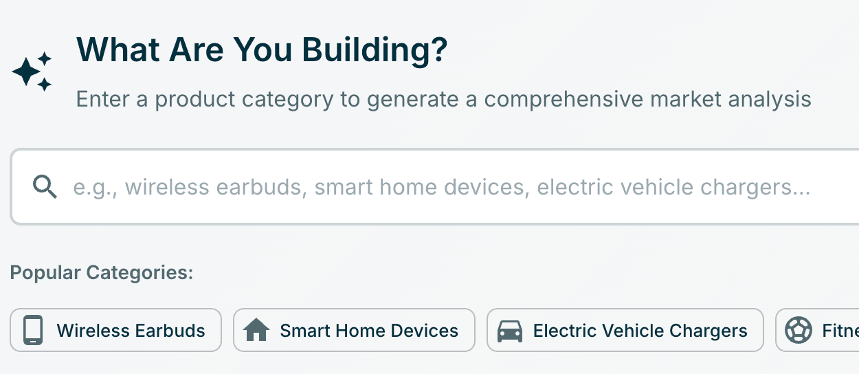 Report generation interface